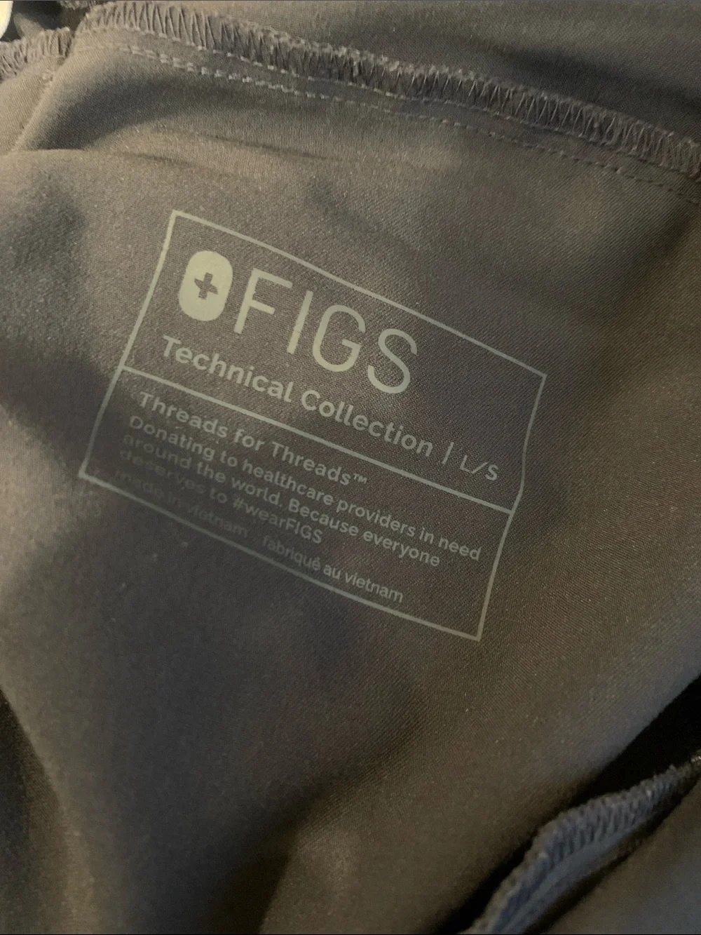 Figs Men's Charcoal Joggers with Blue Drawstring